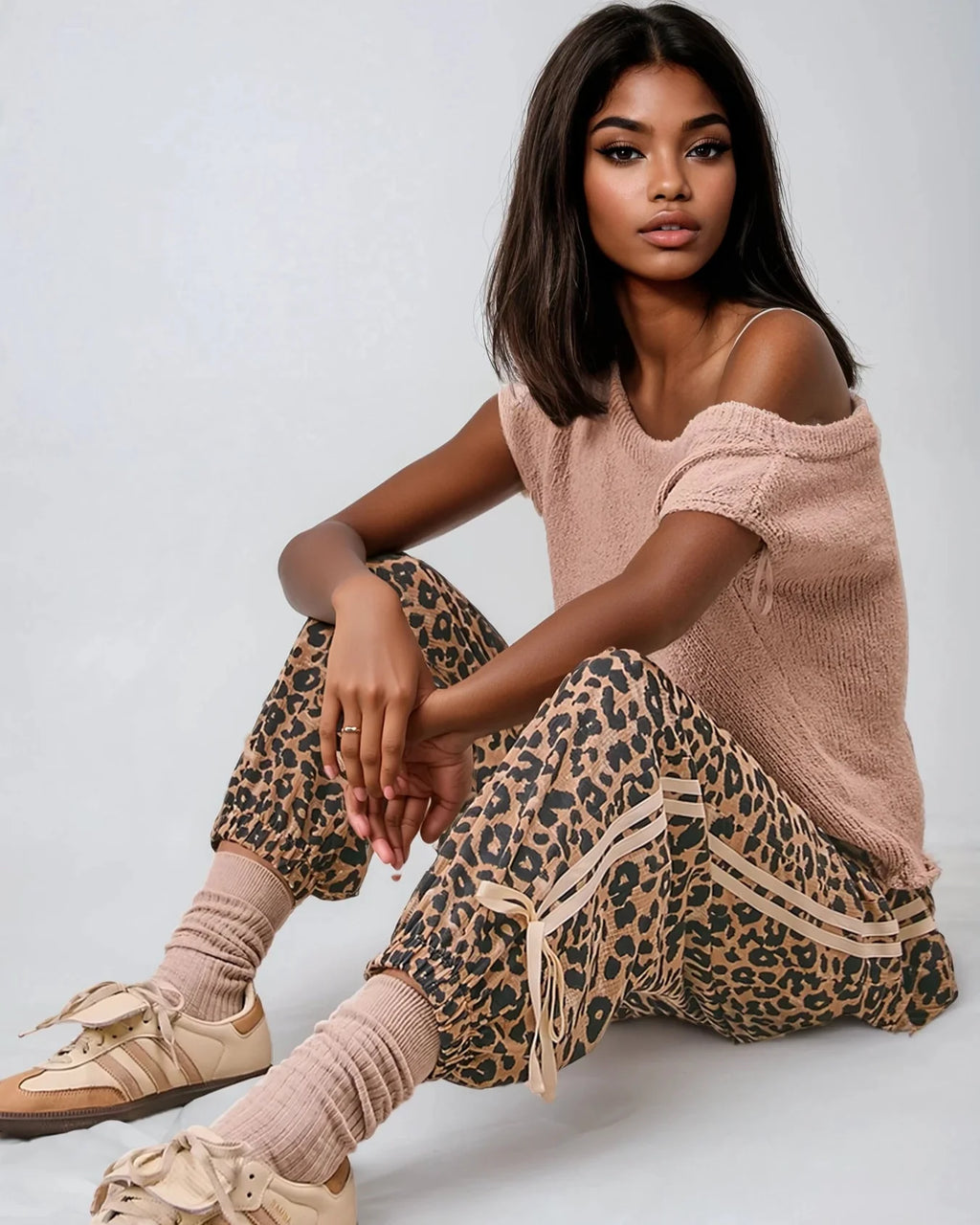 Wild Prowess Jogger – Leopard Luxe Waffle Knit