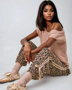 Wild Prowess Jogger – Leopard Luxe Waffle Knit